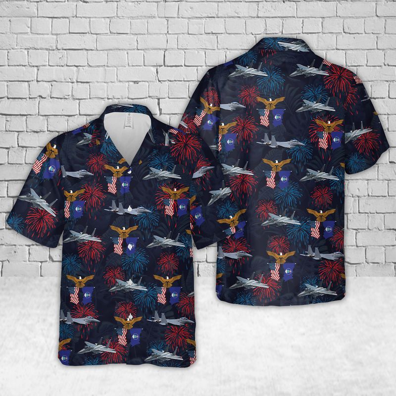 U.S Air Force McDonnell Douglas F-15E Strike Eagle Hawaiian Shirt