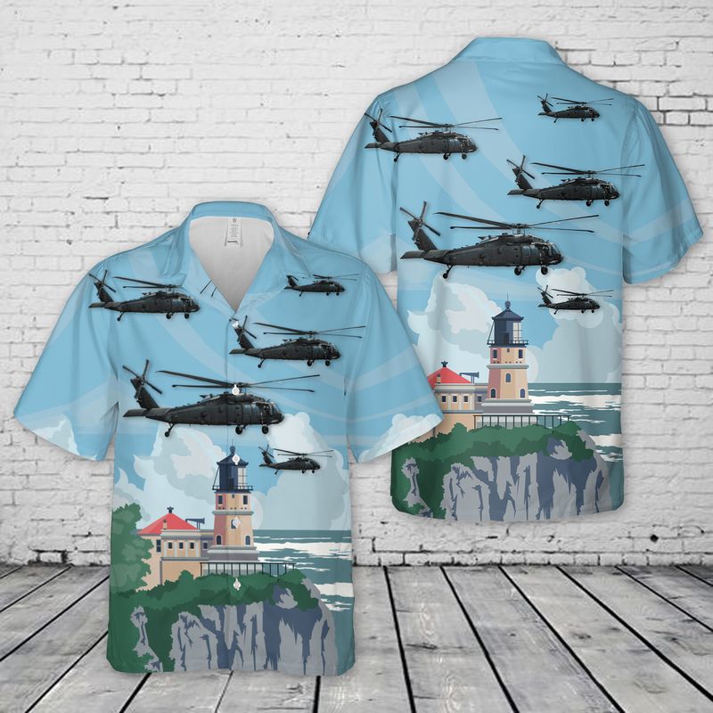 Minnesota Army National Guard UH-60 Blackhawk Hawaiian Shirt