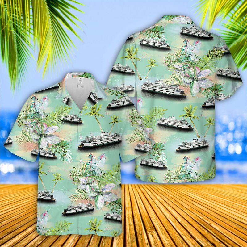 Washington State Ferries Hawaiian Shirt