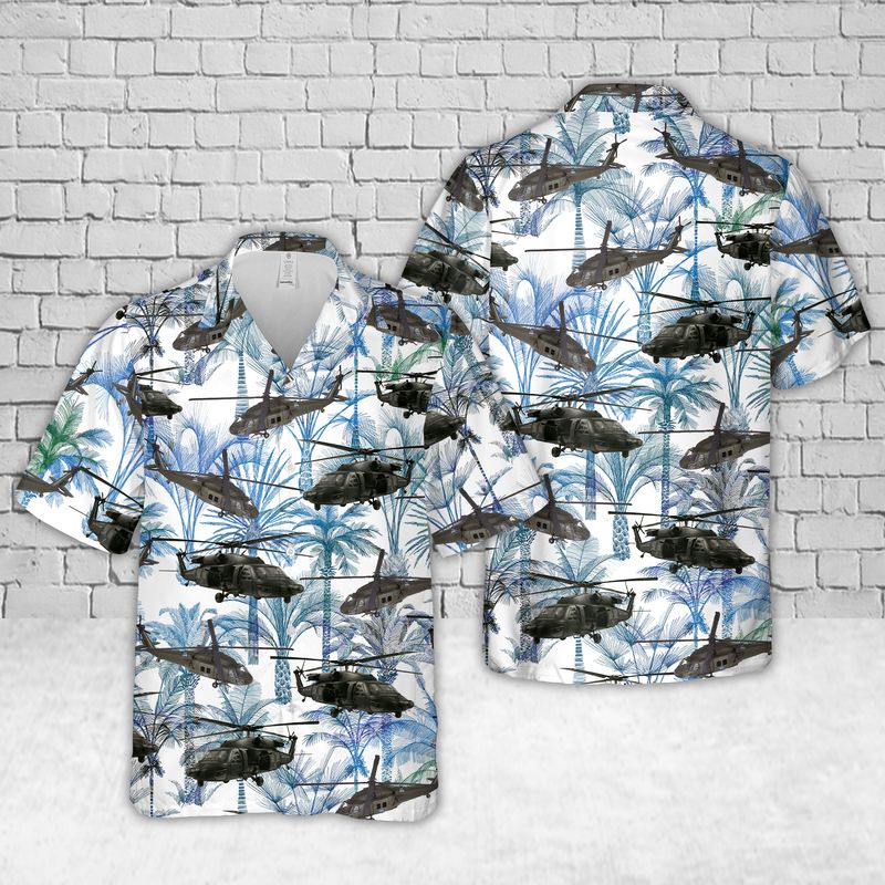 US Army EH-60 Black Hawk Hawaiian Shirt