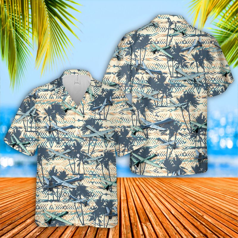 U.S. Air Force MQ-9A Reaper Hawaiian Shirt