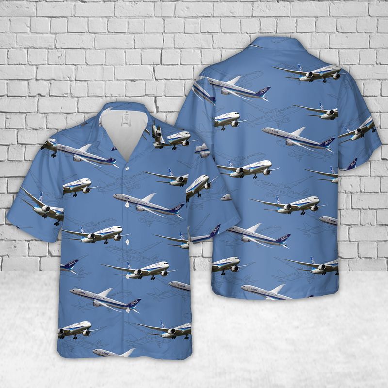 Boeing 787 Dreamliner Hawaiian Shirt