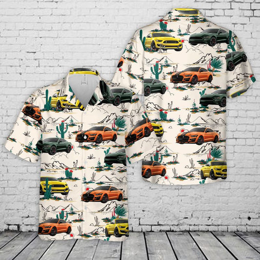 Ford Mustang (sixth generation) Hawaiian Shirt