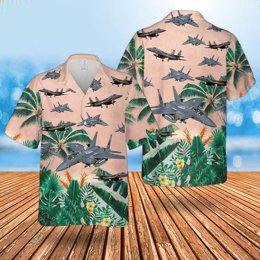 Air Force McDonnell Douglas F-15 Eagle Hawaiian Shirt