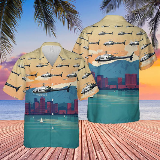 San Diego Police AS350B3 AStar Hawaiian Shirt