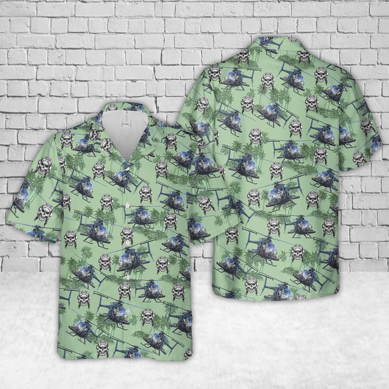 MH/AH-6M Little Bird Hawaiian Shirt