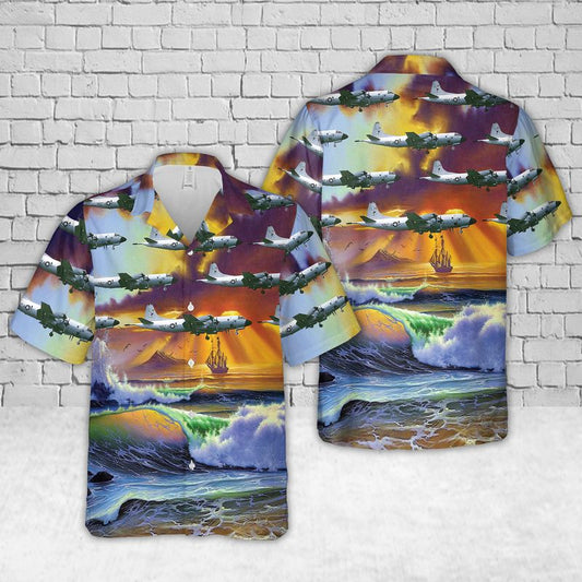Lockheed P-3 Orion Patrol Squadron 93 Hawaiian Shirt