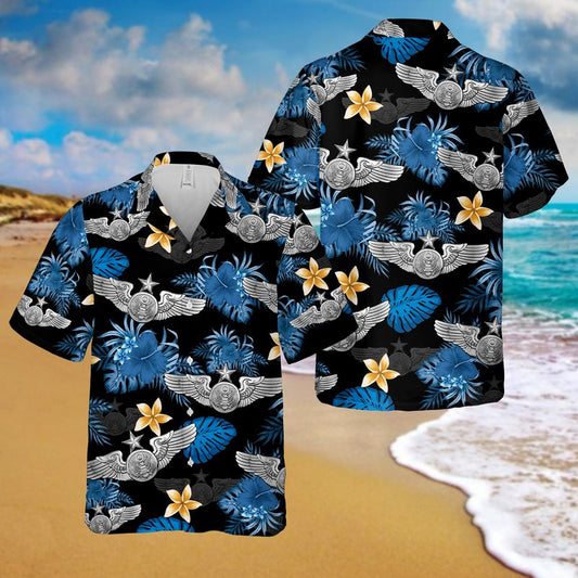 Enlisted Aircrew Wings (Senior USAF) Hawaiian Shirt