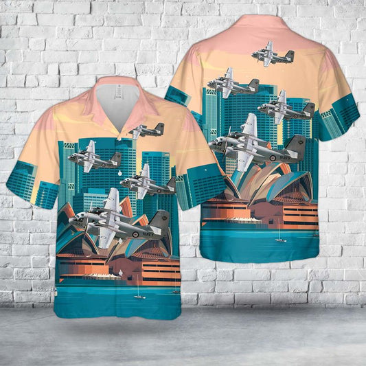 Royal Australian Navy Grumman S-2G Tracker 844 Hawaiian Shirt
