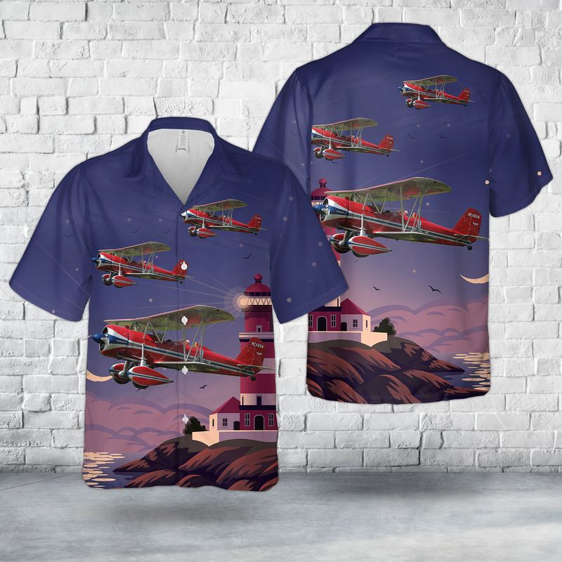 Stearman 4 Hawaiian Shirt