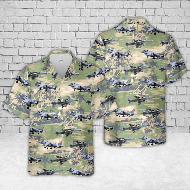 USMC AV-8B Harrier II Hawaiian Shirt