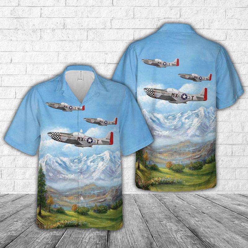 P-51D Mustang Heavenly Body Hawaiian Shirt