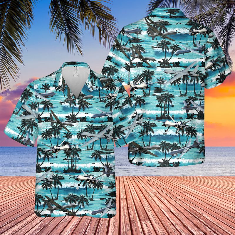 U.S. Air Force MQ-9A Reaper Hawaiian Shirt