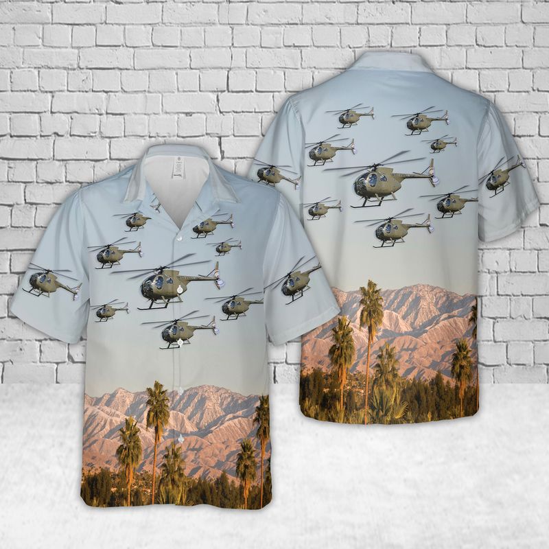 Hughes OH-6 Cayuse U.S Army Hawaiian Shirt