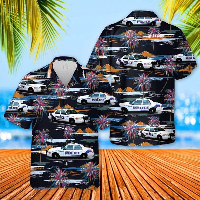 Vancouver Police Car Hawaiian Shirt