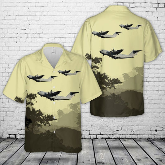 Luxembourg Armed Forces Airbus A400M Hawaiian Shirt