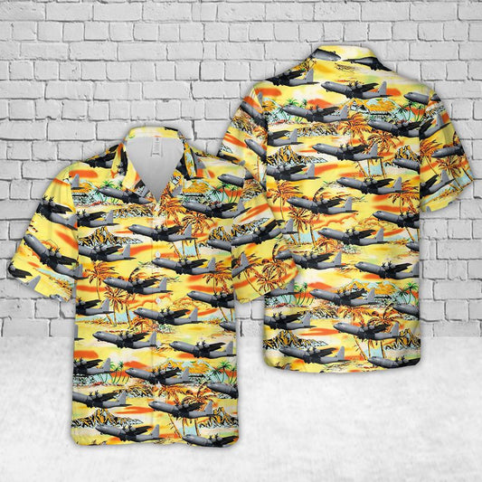 Lockheed Martin C-130J-30 Hercules Royal Danish Air Force Hawaiian Shirt