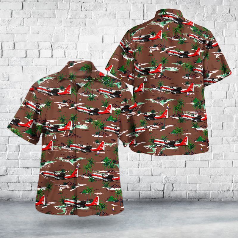 US Forest Service Lockheed HC-130H Hercules Hawaiian Shirt