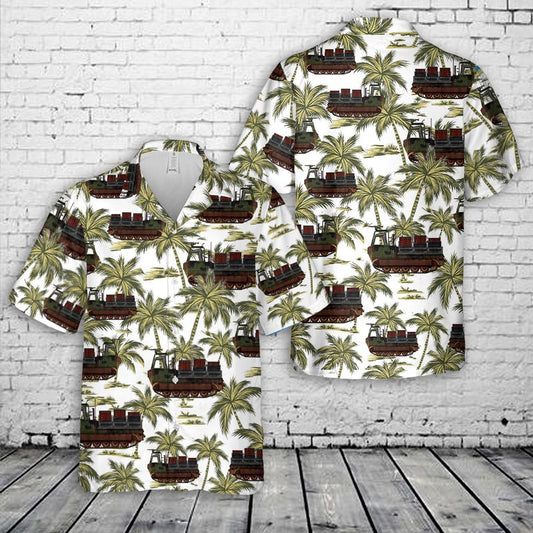 German Army Bundeswehr M548A1 Skorpion minelayer Hawaiian Shirt
