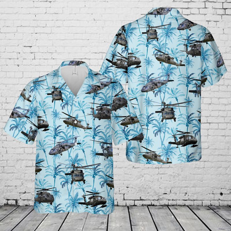 US Army Sikorsky UH-60 Black Hawk Hawaiian Shirt