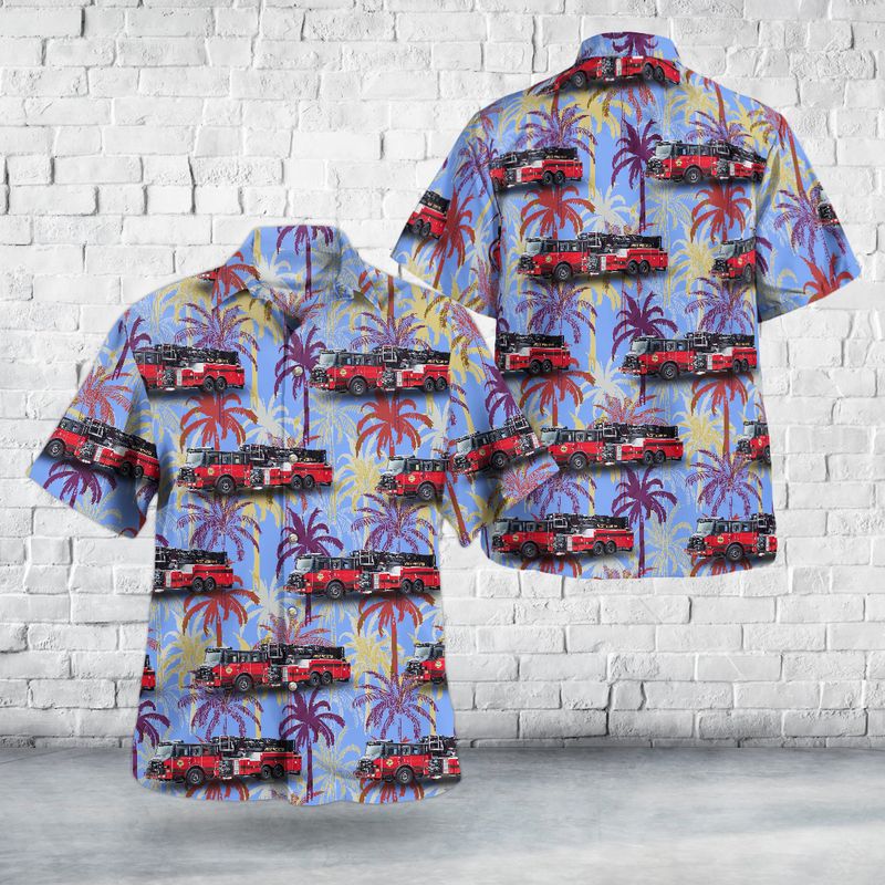 Webster, New York, West Webster Fire District Hawaiian Shirt