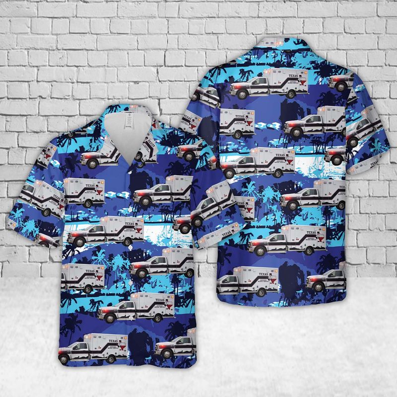 Texas Emergency Medical Services Hawaiian Shirt