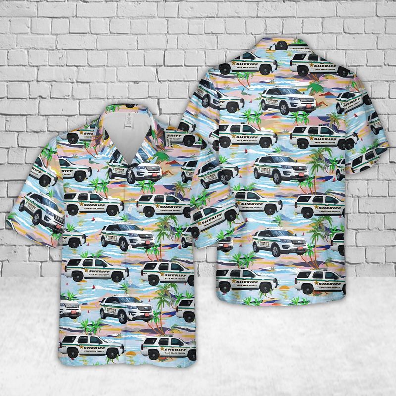 Florida Palm Beach County Sheriff Hawaiian Shirt