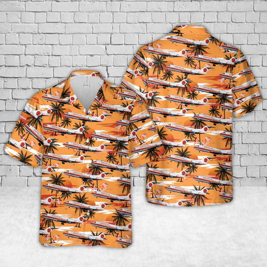 Horizon Air Fokker F28 Hawaiian Shirt