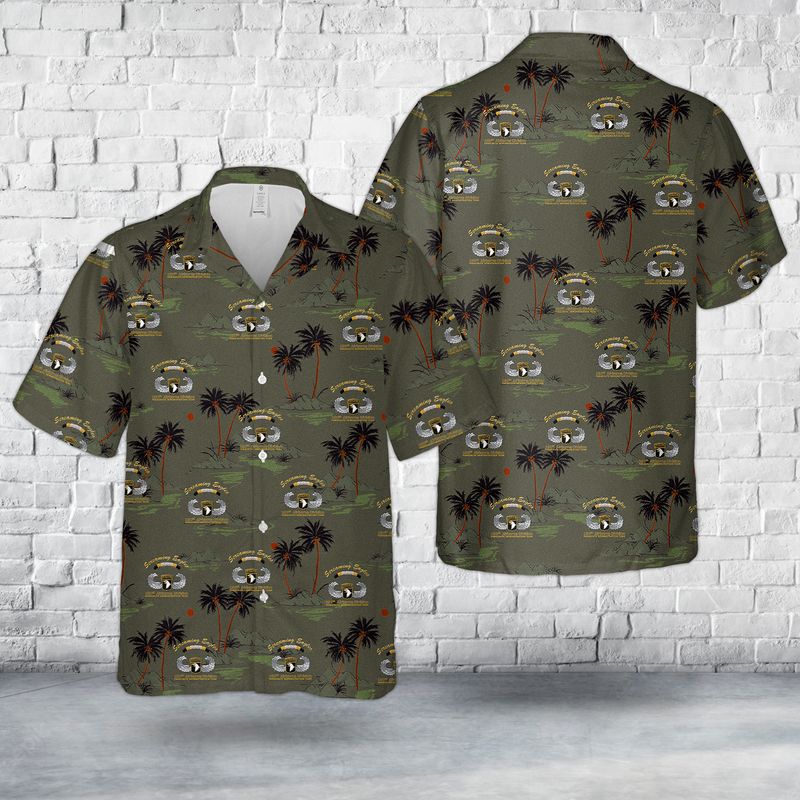 US Army 101st Airborne Division Parachute Demonstration Team - Screaming Eagles Hawaiian Shirt