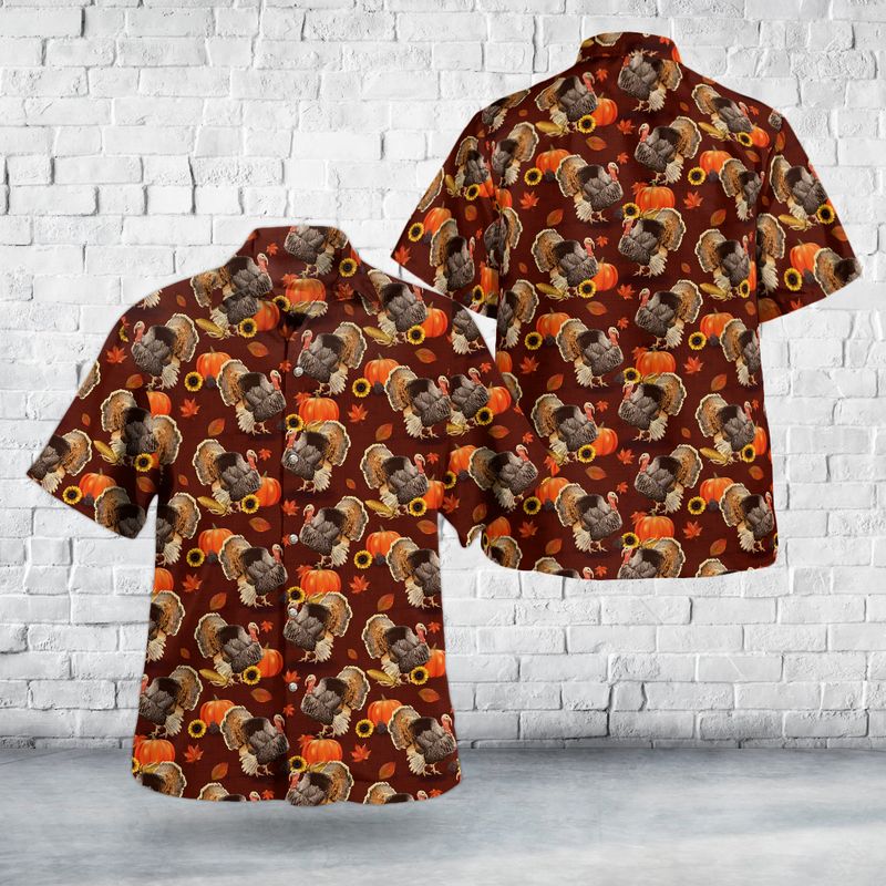 Thanksgiving Turkey Hawaiian Shirt