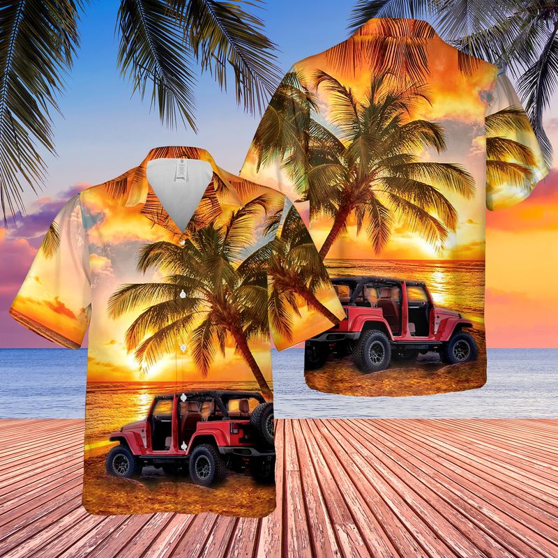 Jp Beach Sunset Hawaiian Shirt
