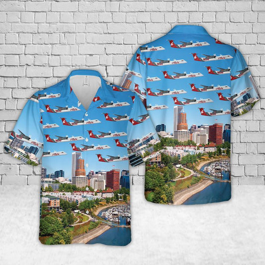 Alaska Airlines Q400 WSU Hawaiian Shirt