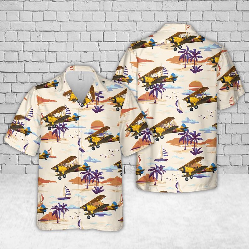 Boeing-Stearman Model 75 Hawaiian Shirt