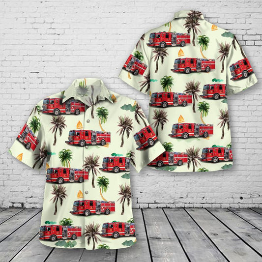 Mandeville, Louisiana, St. Tammany Parish Fire District No.4 Hawaiian Shirt