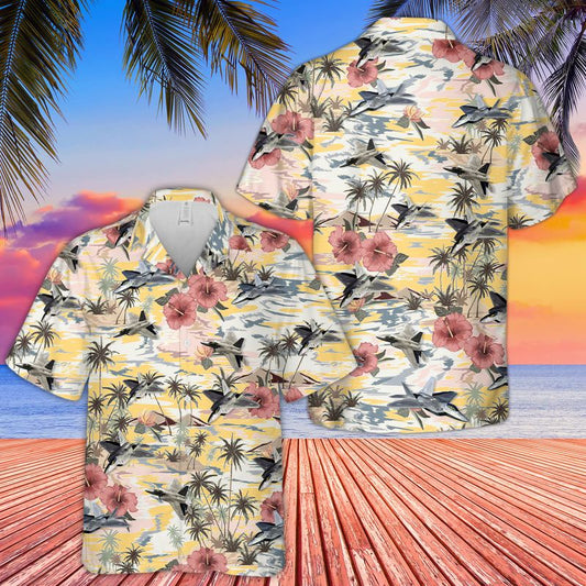 Lockheed Martin F-22 Raptor Hawaiian Shirt