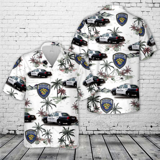 Newcastle Oklahoma Police Department Hawaiian Shirt