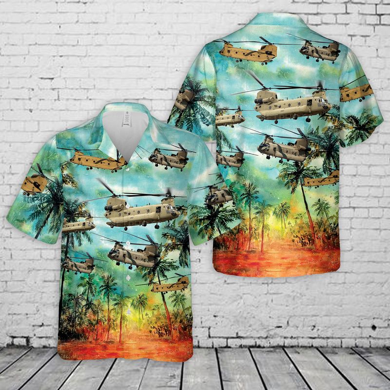 Australian Army Boeing CH-47F Chinook Hawaiian Shirt