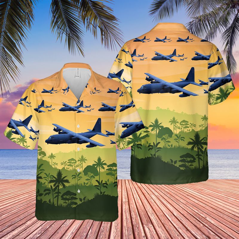 USAF 1st Special Operations Squadron Lockheed Martin MC-130J Commando II Hawaiian Shirt