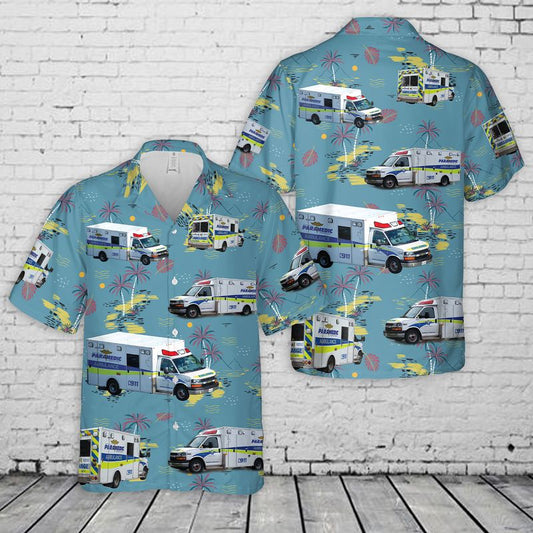 Region of Waterloo Paramedic Service Hawaiian Shirt