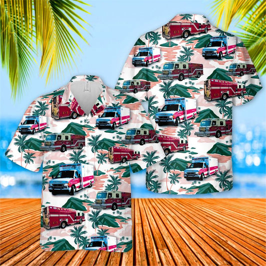 Newton Fire/EMS Hawaiian Shirt