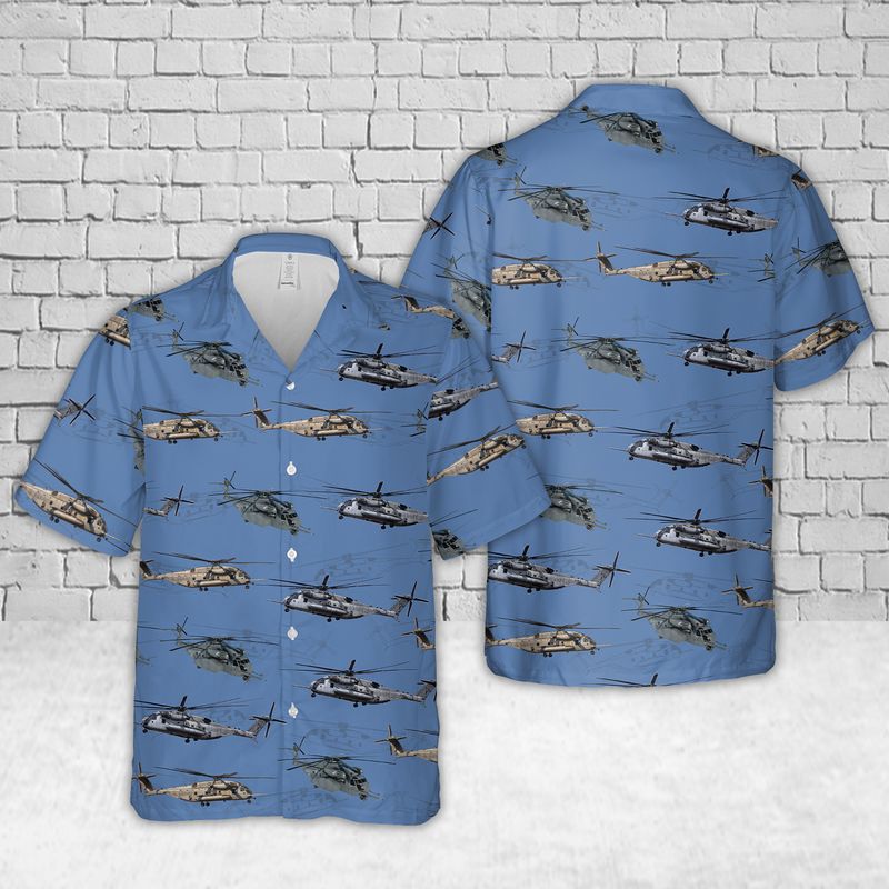 US Navy MH-53 Sea Dragon Hawaiian Shirt