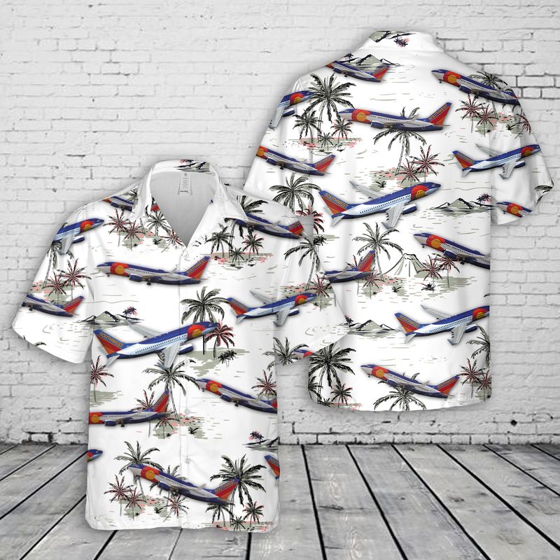Southwest Airlines Colorado One Boeing Hawaiian Shirt