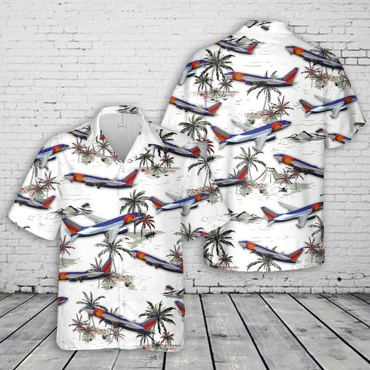 Southwest Airlines Colorado One Boeing Hawaiian Shirt