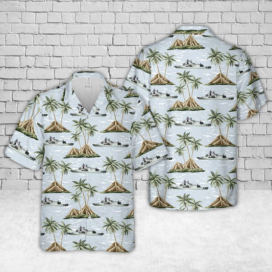 HMNZS Te Kaha Royal New Zealand Navy Hawaiian Shirt