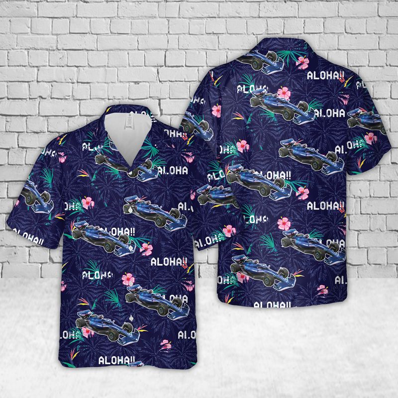 Williams FW44 Formula One Car 2022 Hawaiian Shirt