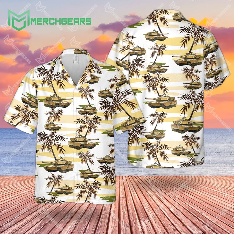 M1 Abrams Tank Hawaiian Shirt