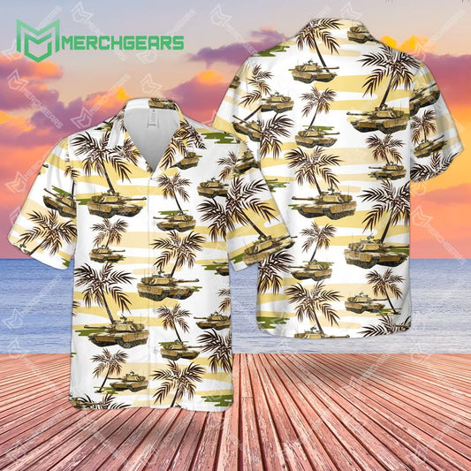 M1 Abrams Tank Hawaiian Shirt