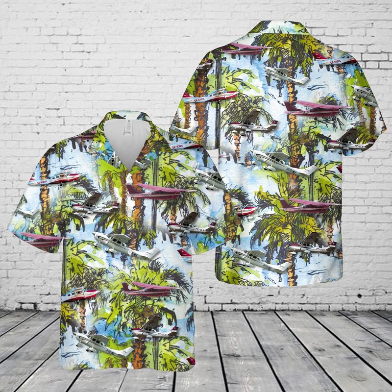 Cessna 206 Hawaiian Shirt