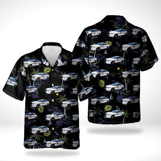 Jacksonville Sheriff's Office JSO Ford Police Interceptor Hawaiian Shirt