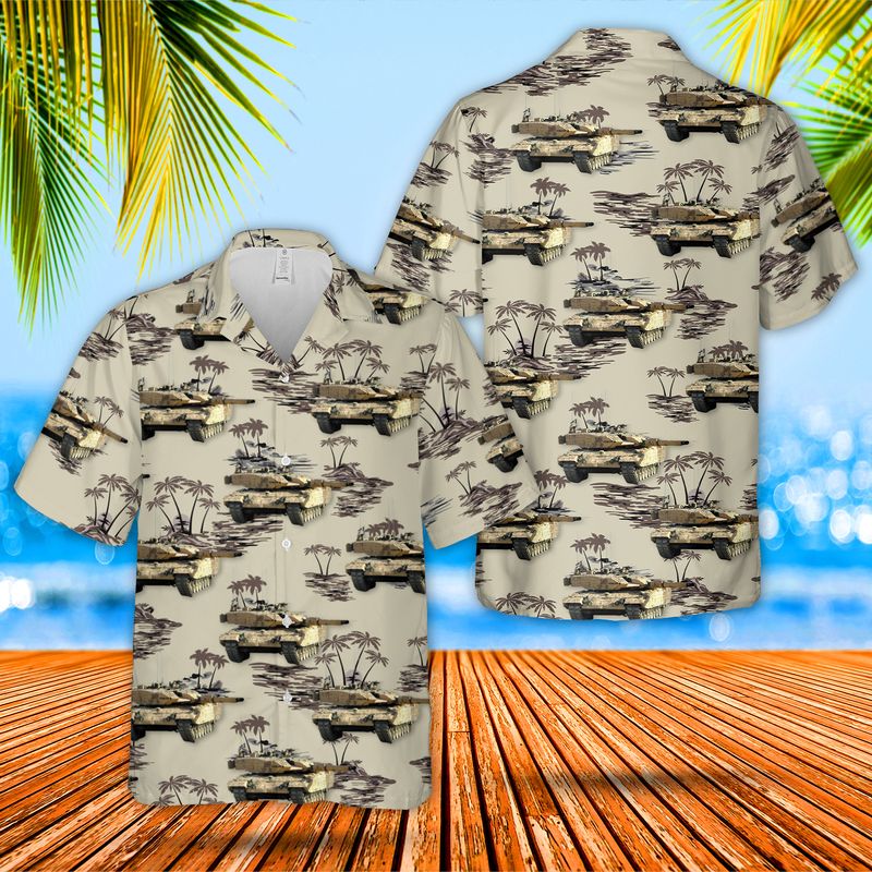 Canadian Leopard 2A4M Hawaiian Shirt